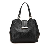 グッチ グッチシマ トートバッグ 233607 ブラック レザー レディース GUCCI 【中古】